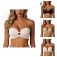 thumbnail image 1 of Strapless Bras for Women Front Closure Seamless Side Support Anti Sagging Push Up Bra with Detachable Strap, 1 of 4