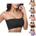 thumbnail image 1 of Strapless Bras for Women Plus Size Stretch Sweat Wicking Bandeau Bra with Removable Pads Tube Top, 1 of 7