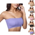 thumbnail image 1 of Strapless Bras for Women Plus Size Stretch Sweat Wicking Bandeau Bra with Removable Pads Tube Top, 1 of 5