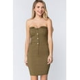 thumbnail image 1 of Strapless Button Down Mini Dress L, 1 of 4
