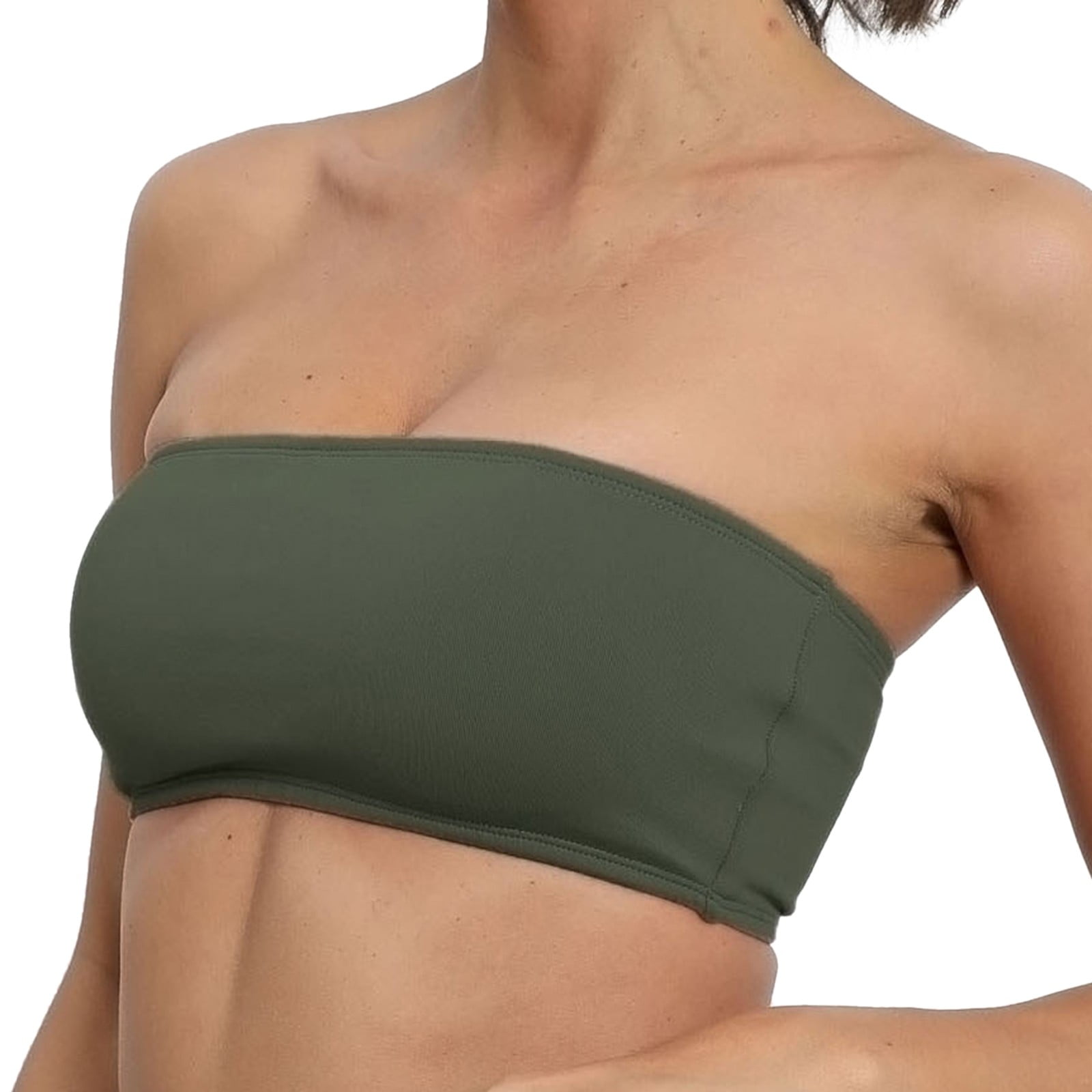 Strapless Comfort Wireless Bra with Slip Silicone Bandeau Bralette Tube Top - Walmart.com