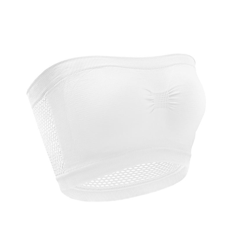 Strapless Comfort Wireless Bra with Slip Silicone Bandeau Bralette Tube Top - Walmart.com