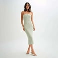 thumbnail image 1 of Strapless Crochet Midi Dress (S, FrostyGreen), 1 of 8