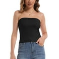 thumbnail image 1 of Strapless Crop Tube Tops for Women Solid Color Trendy Sexy Cami Tops, 1 of 4