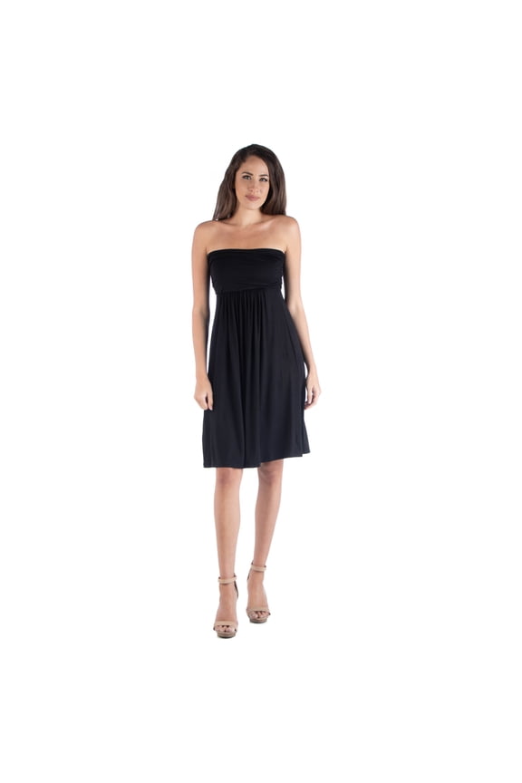 Strapless Empire Waist Mini Dress