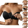 thumbnail image 1 of Strapless Front Closure Bras for Women Seamless Push Up Bandeau Bra Tube Tops Bralette Comfortable Everyday Bras, 1 of 7