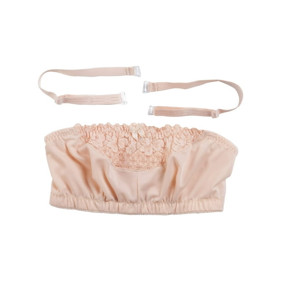 Strapless Lace Bra, Nude, 48