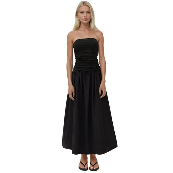 Strapless Maxi Dress Detail