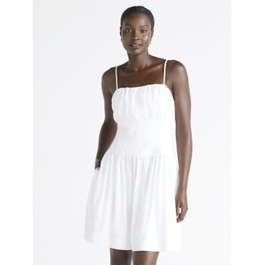 Free Assembly Women's Linen Mini Dress, Sizes XS-XXL