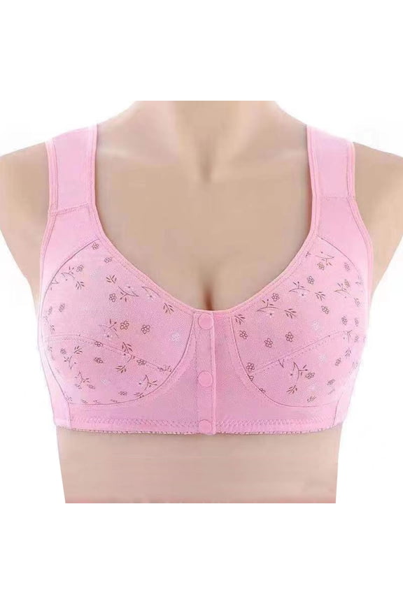 Strapless Push Up Bra for Women JIANLAI Anti Sagging Wireless Push Up Bras for Women No Underwire Full Coverage Bra Comfy Bras for Women Hot Pink