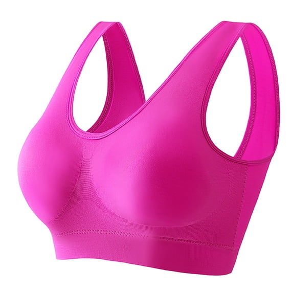Strapless Push Up Bra for Women JIANLAI Comfortable Bra Supportive No Underwire Bras Tshirt Push Up Bralettes Plunge Seamless Bra Hot Pink