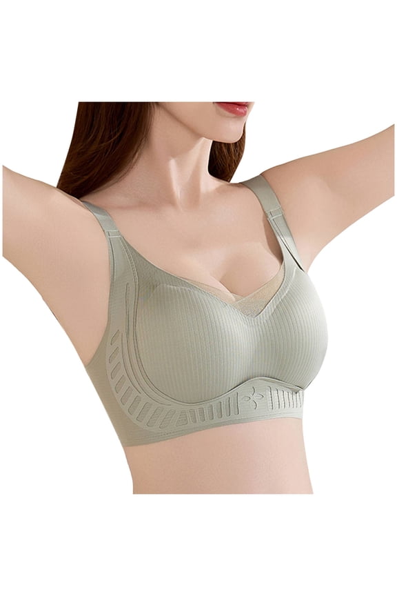 Strapless Push Up Bras for Women Womens Seamless Bras No Underwire Supportive Wireless Push Up Full Coverage Bralette Comfort T-Shirt Bra