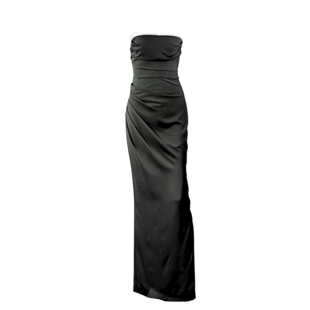 STRAPLESS RUCHED GOWN main image 0
