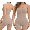 thumbnail image 1 of Strapless Shapewear Bodysuit for Women Under Dress Seamless Tummy Control Full Body Shaper Bodysuit,limming Butt Lifter, 1 of 8