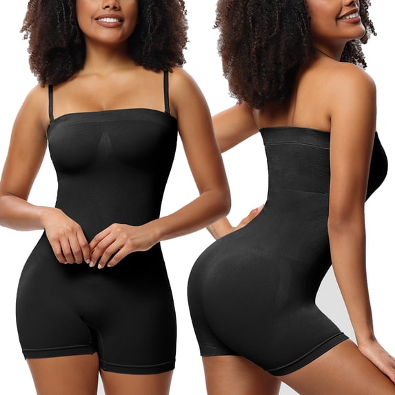 Strapless Shapewear Built in Bra for Women Seamless Tummy Control Bodysuit with Removable Straps Waist Trainer Faja