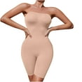 thumbnail image 1 of Strapless Shapewear for Women, Mid Thigh Full Shape Wear Tummy Control Bodysuit Butt Lifter Seamless Slimming Body Shaper, 1 of 5