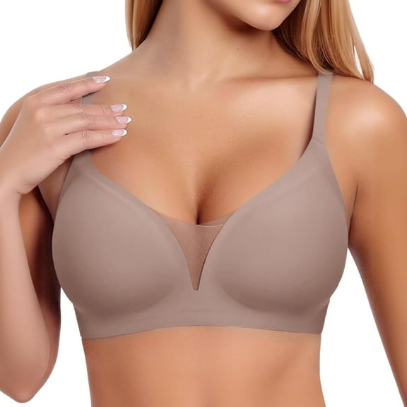 Strapless Sports Bra for Women – Backless Minimizer Tube Top Women's Seamless Bra With Small And Large Without Underwire Push Up Soft Support Bra