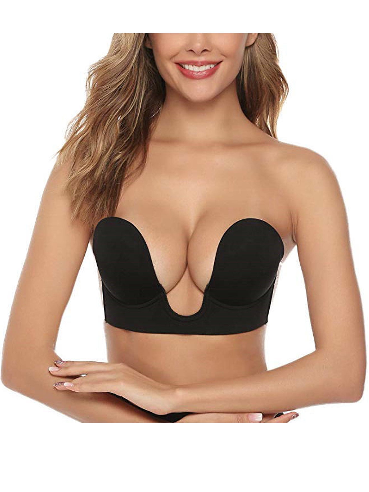 VIVISOO Strapless Sticky Bra Push up Nipple Covers Invisible