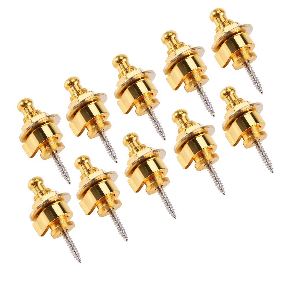 Straplocks Buttons, Lightweight Round Head Strap, Durable Replaceable Metal For Electric Guitar Acoustic Guitar Straplocks Accessory Quick Release