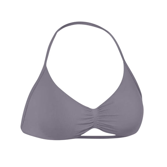 Strappy Backless Sports Bralettes Halter Neck Bra - No Underwire Halter Top for Workout & Swim, High Support Push Up Bikini