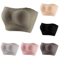thumbnail image 1 of Strappy Bandeau Bikini Top for Summer Wireless Seamless Shaped Tubetop with Inner And Light Support Women Tube Top, 1 of 4