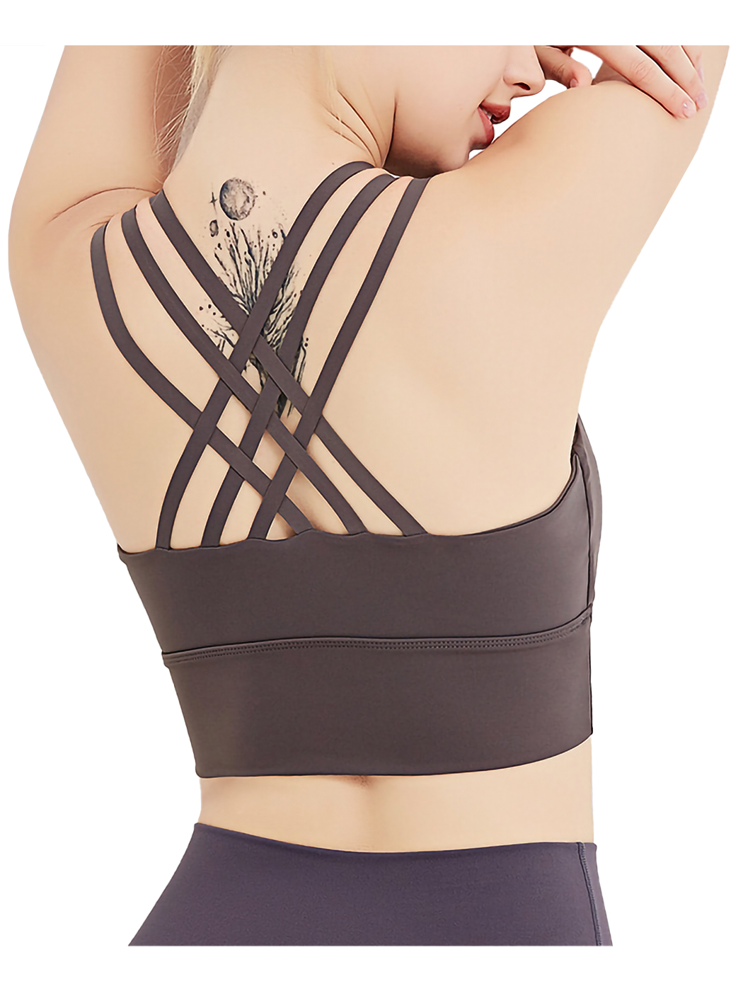 Buy NanoEdge Strappy Sports Bra for Women, Crisscross Back Medium
