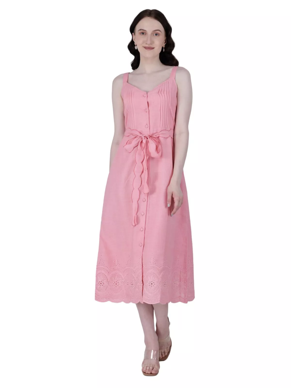 strappy embroidered dress Shop Best White Strappy Embroidered Dress for Women Online Order Now at  JOVI India main image 0