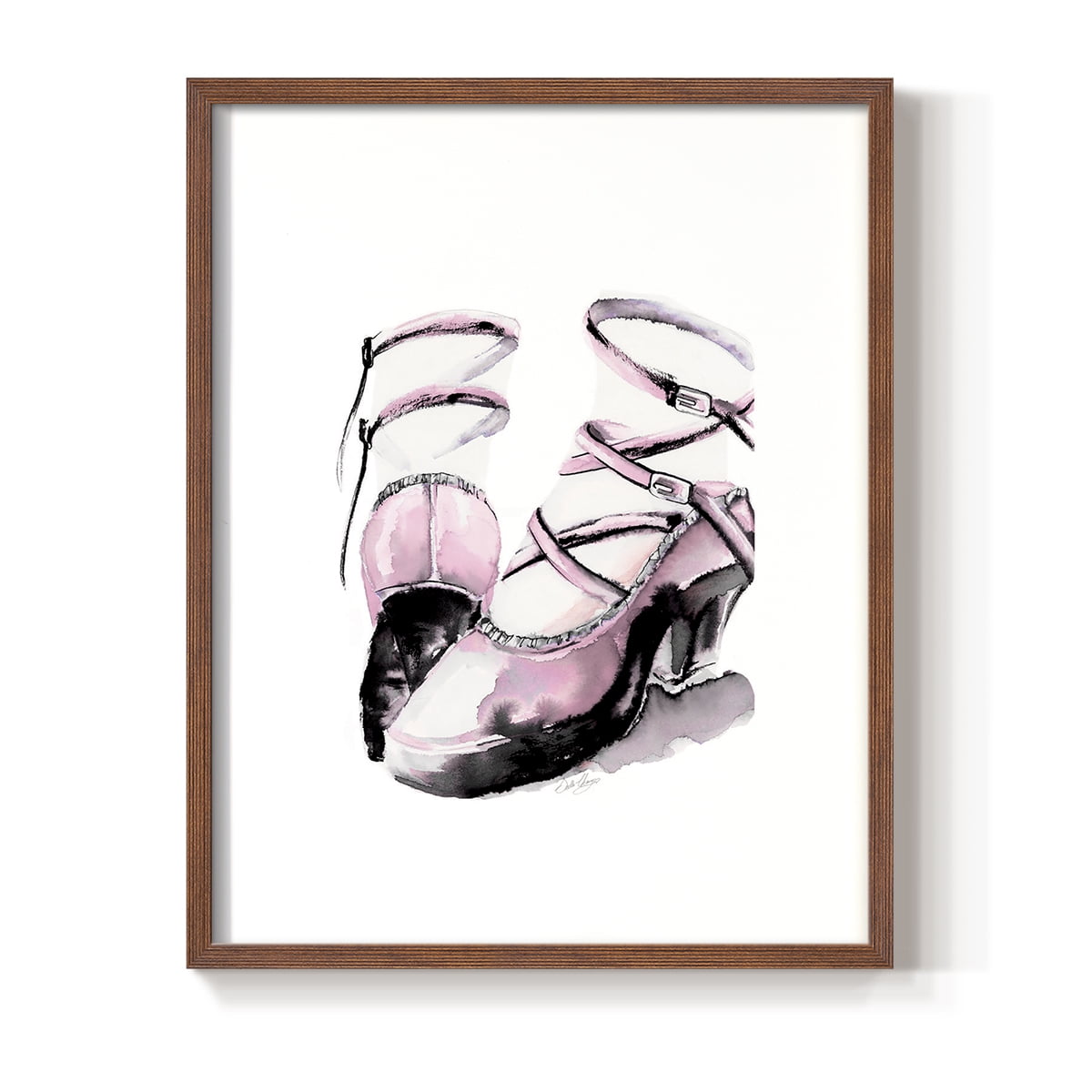 Strappy Platform in Paper Solid Wood 8 x 10 Framed Print