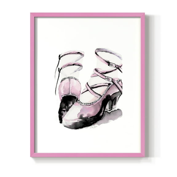 Strappy Platform in Paper Solid Wood 8 x 10 Framed Print