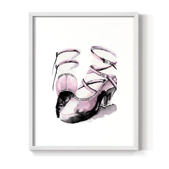 Strappy Platform in Paper Solid Wood 8 x 10 Framed Print