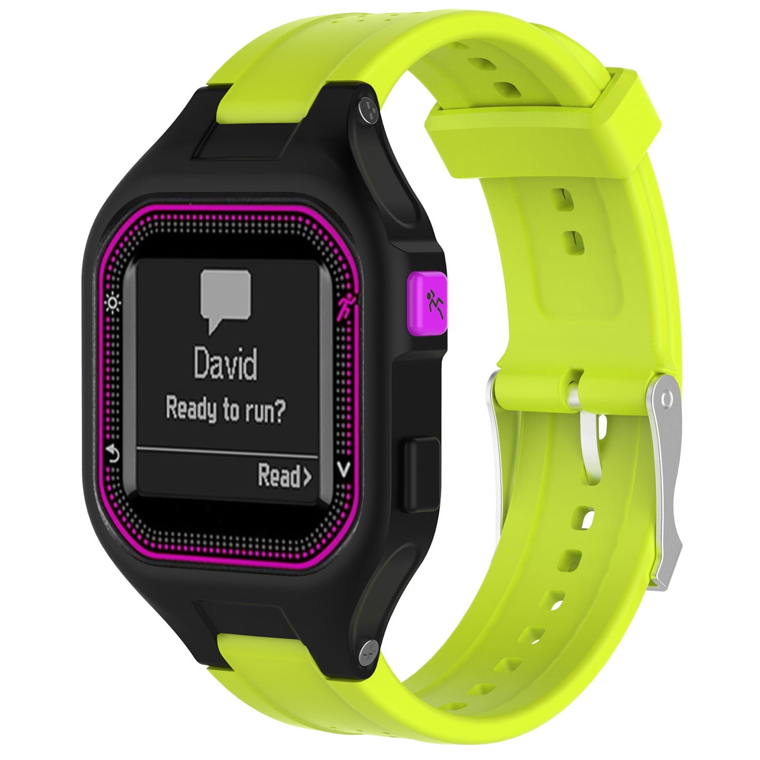 StrapsCo Rubber Strap for Small Garmin Forerunner 25