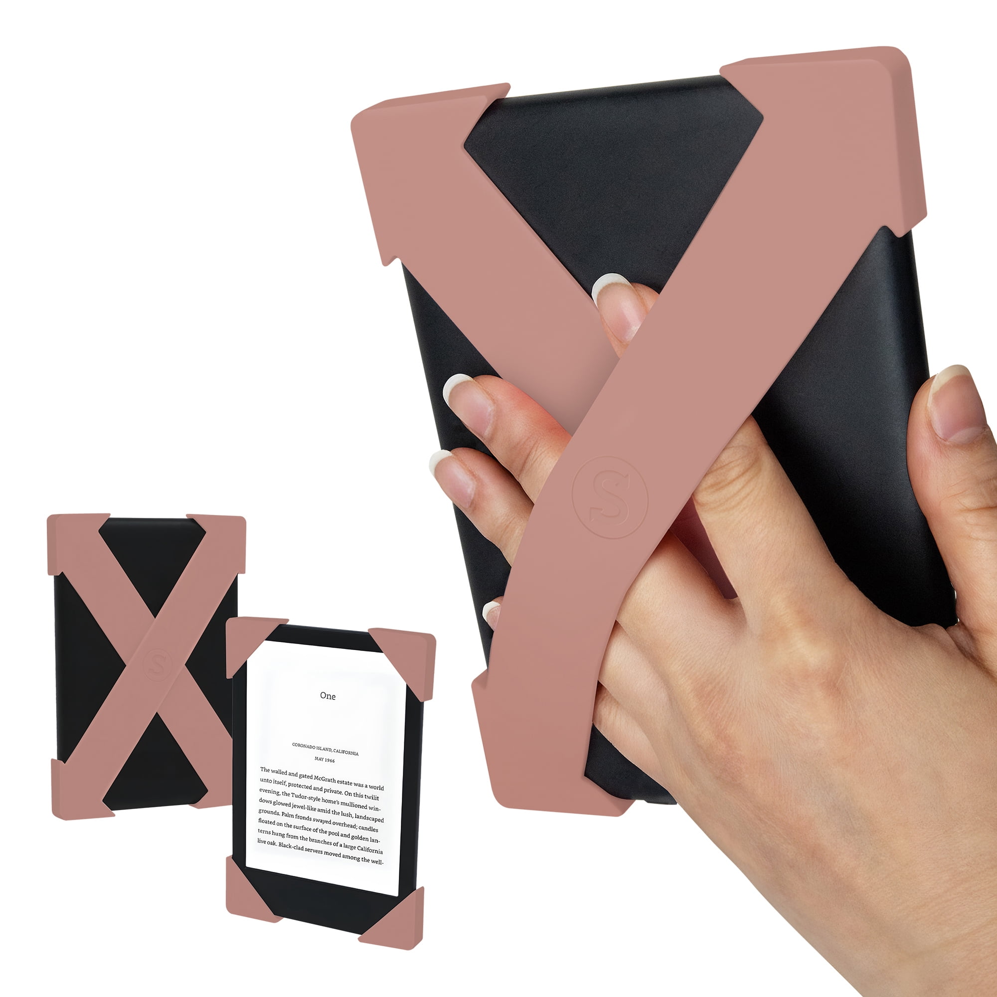 Strapsicle E-Reader Cross Straps for Select Kindle and Kobo Devices, Large (Nude)