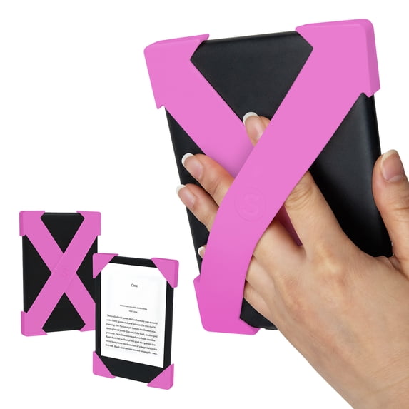 Strapsicle E-reader Cross Straps for Select Kindle and Kobo Devices, Medium (Candy Pink)