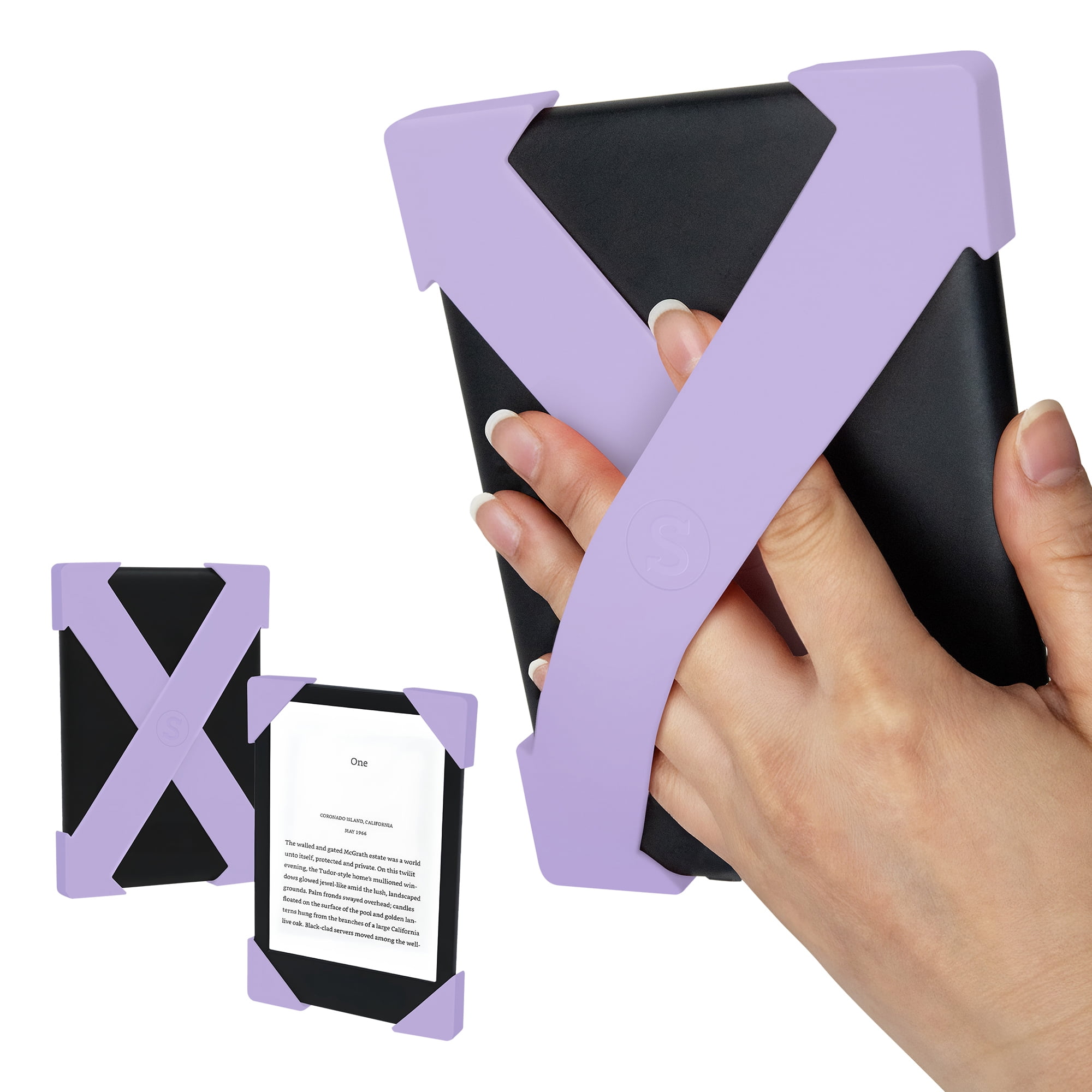 Strapsicle E-reader Cross Straps for Select Kindle and Kobo Devices, Medium (Lilac)