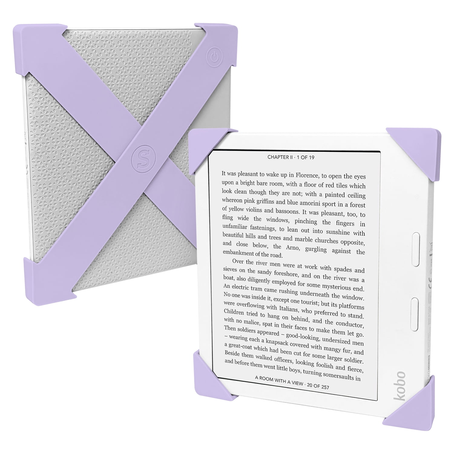 Strapsicle Premium Silicone Straps for Kobo Libra BW/Color 2021-2024, Lilac
