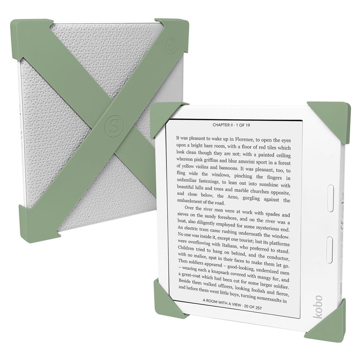 Strapsicle Premium Silicone Straps for Kobo Libra BW/Color 2021-2024, Sage Green