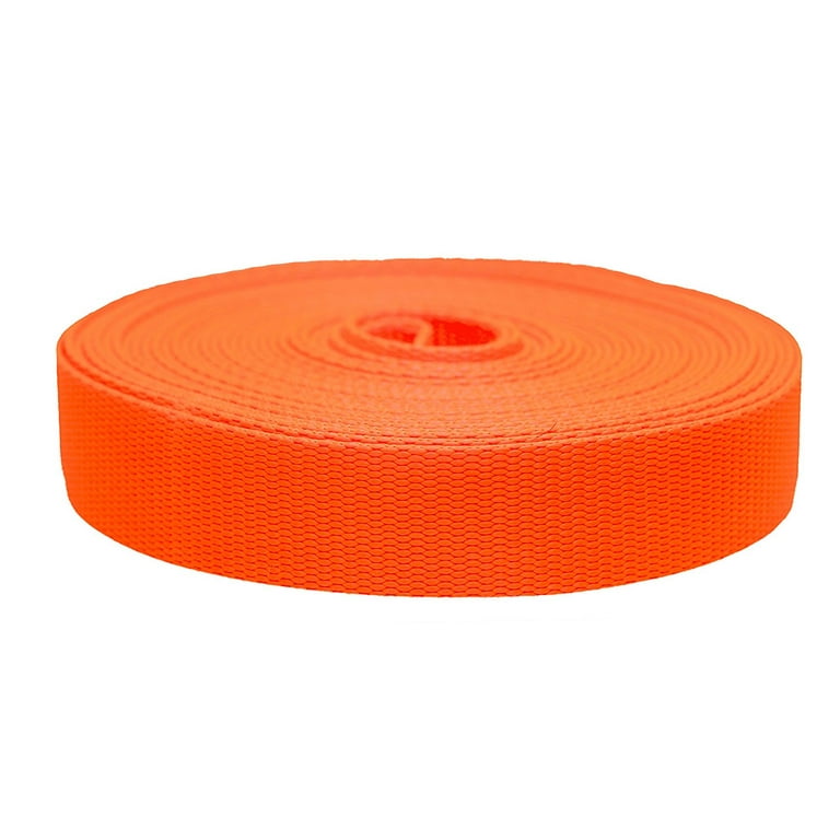Strapworks 2 Inch x 50 Yards Colored Flat Nylon Webbing Strap
