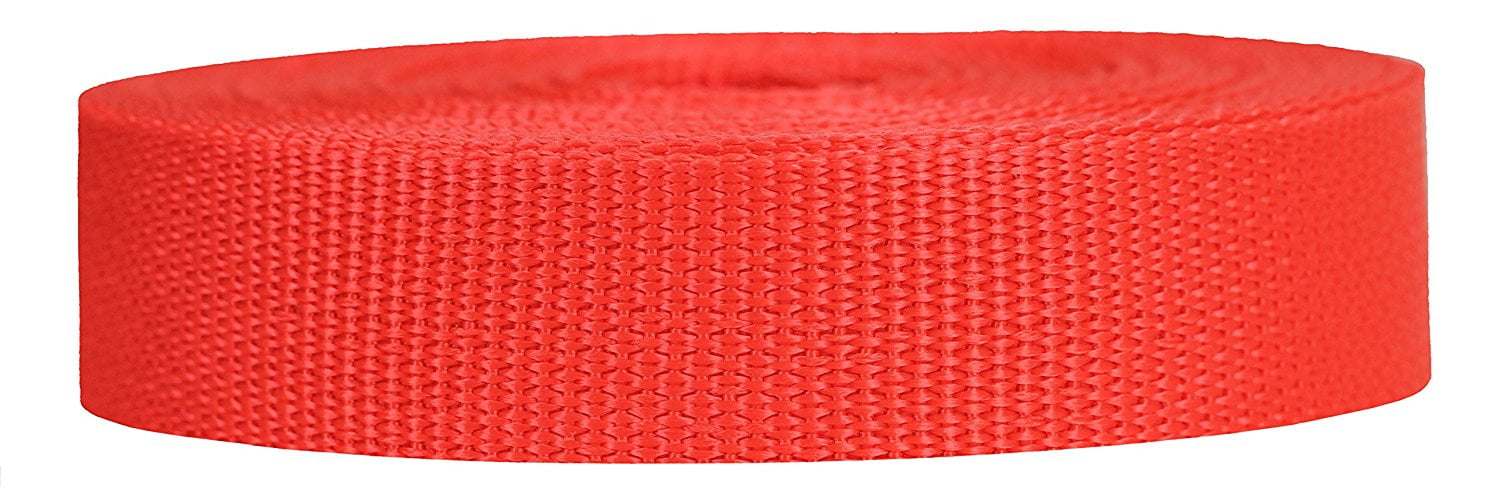 1-1/2 Inch Picture Quality Polyester Webbing Red - Strapworks