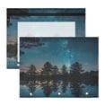 thumbnail image 1 of Strarry Sky Lake A4 Pencil Pouch 3 Ring Zipper Pencil Pouches Pencil Case for Binder Cosmetic Bag 2 Pack, 1 of 6
