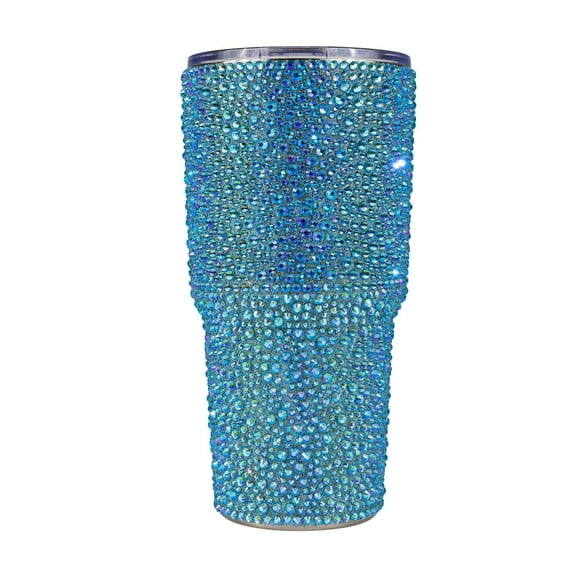 Strass Insulated Beverage Tumbler - Aqua Iridescent