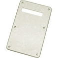 thumbnail image 1 of Strat Back Plate Tremolo Cover Pearl Aged White Fender USA/Mexico Standard 4ply, 1 of 12
