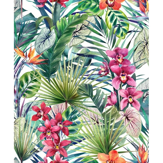 Strata Aloha Tropical Multi Wallpaper