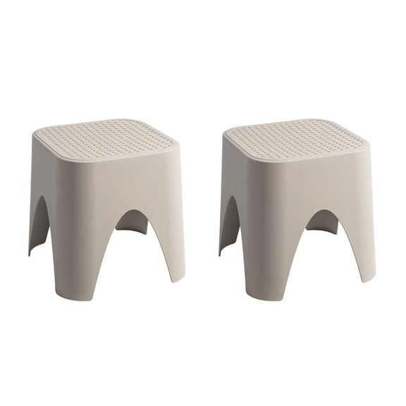 Lagoon Mallorca Stackable Rattan Top Side Table/Ottoman Set of 2