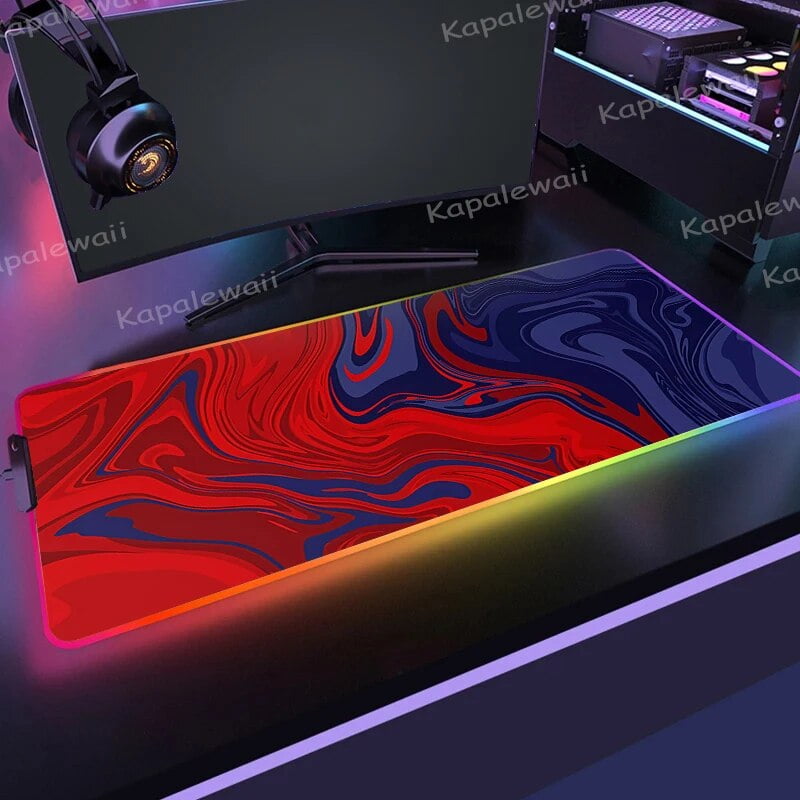 Strata Liquid RGB Mouse Pad Colorful Luminous Mousepad LED Lighting