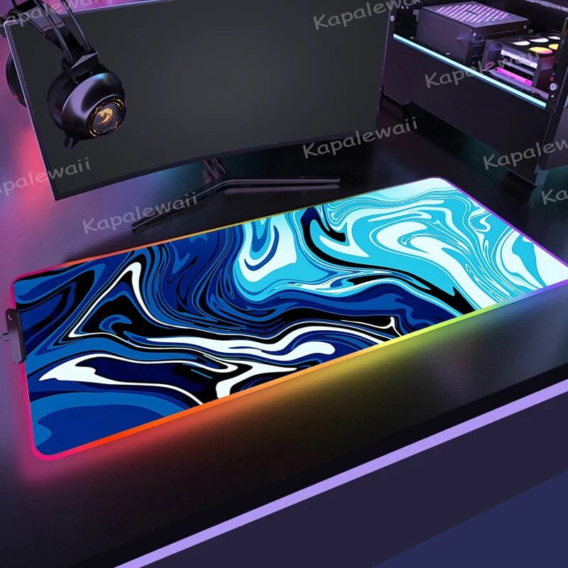 Strata Liquid RGB Mouse Pad Colorful Luminous Mousepad LED Lighting