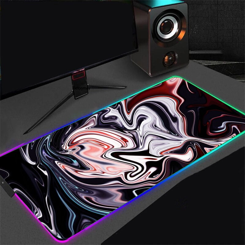 Strata Liquid Mm Rgb Mouse Mat Large Gamingart Colormouse Pad Led