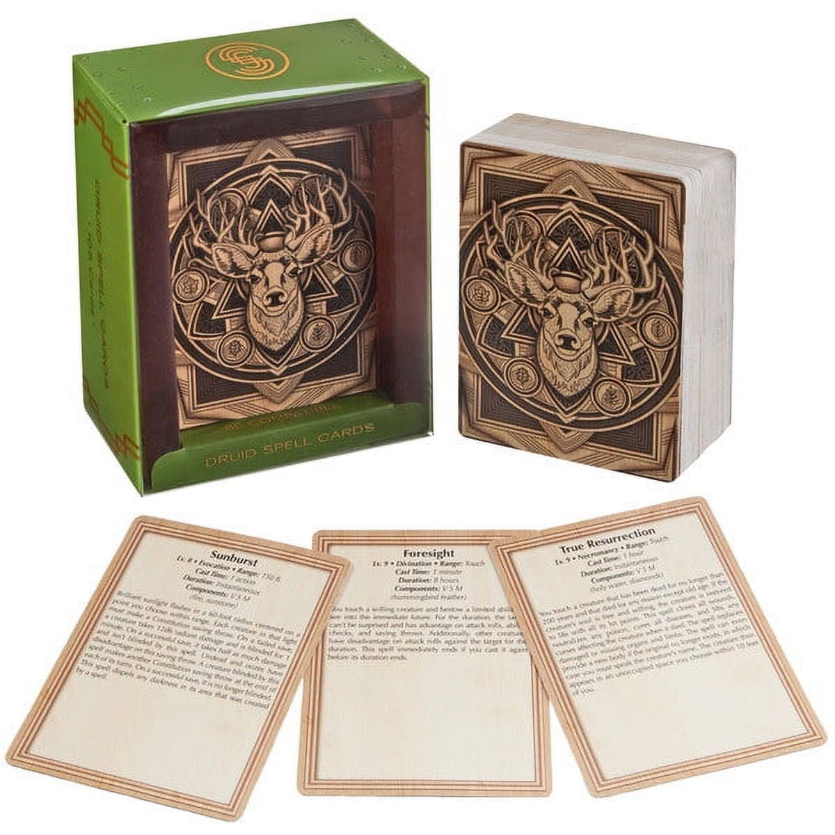 Stratagem Druid Spell Cards DND 5e Compatible Quick Reference Class