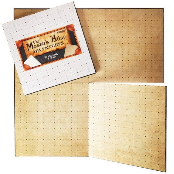 Stratagem Master's Atlas: Adventures Double-Sided 26" x 26" Tabletop RPG Game Board