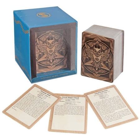 Stratagem Wizard Spell Cards - DND 5e Compatible - Quick Reference Class Ability Decks - Pocket Sized RPG Spellbook Cards - Roleplaying Game Player Accessories - TTRPG Fantasy Adventure Accessory