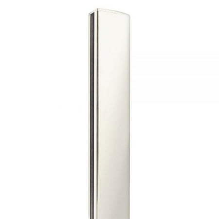 Stratco Quick Screen 95 Inch 2 Way Aluminum Fence Post, White (2 Pack)